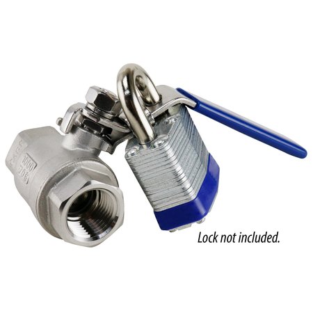 APOLLO BY TMG 1/2 in. Stainless Steel FNPT x FNPT Full-Port Ball Valve with Latch Lock Lever 96F10327